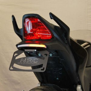 Honda CBR250R Fender Eliminator - New Rage Cycles - Textured Finish with LED Turn Signals - Black - `11-`27